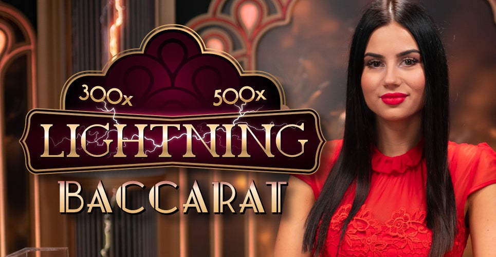 Lightning Baccarat logo by Evolution Fivebet